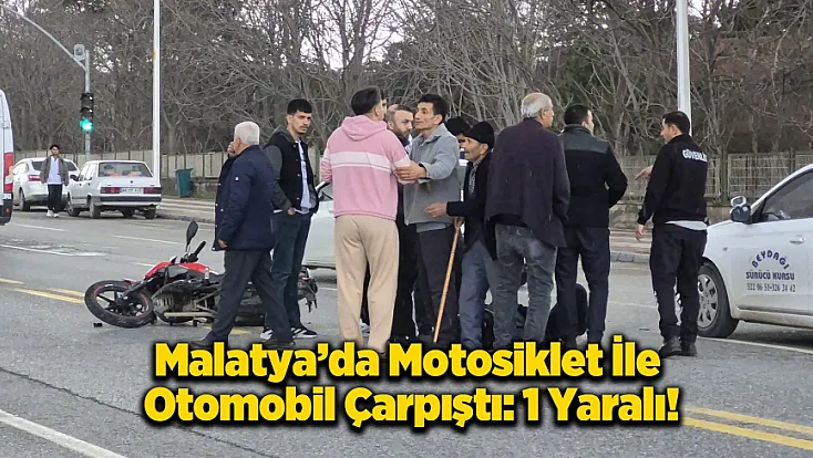 Malatya’da Trafik Kazası: Motosiklet Sürücüsü Metrelerce Savruldu!