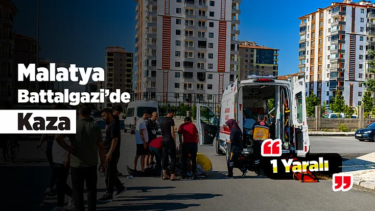 Malatya’da Trafik Kazası! Motosiklet Sürücüsü Yaralandı