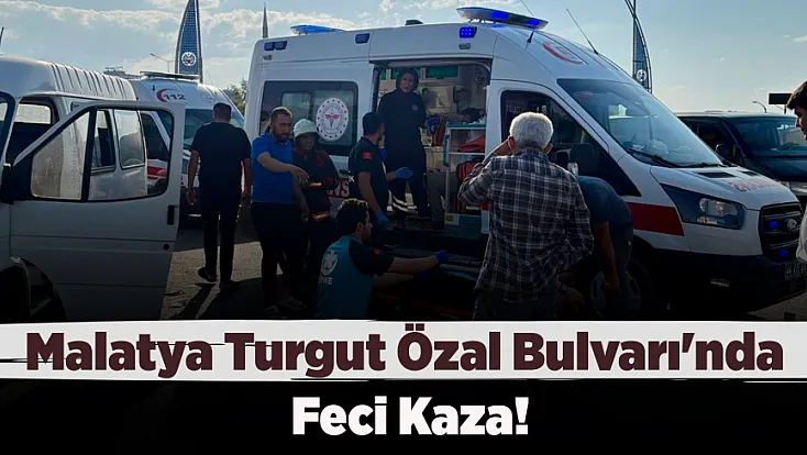 Malatya'da Trafik Kazası Sonrası Bulvar Ulaşıma Kapandı
