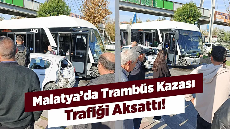 Malatya’da Trambüs Ve Otomobil Çarpıştı, Yaralılar Var!