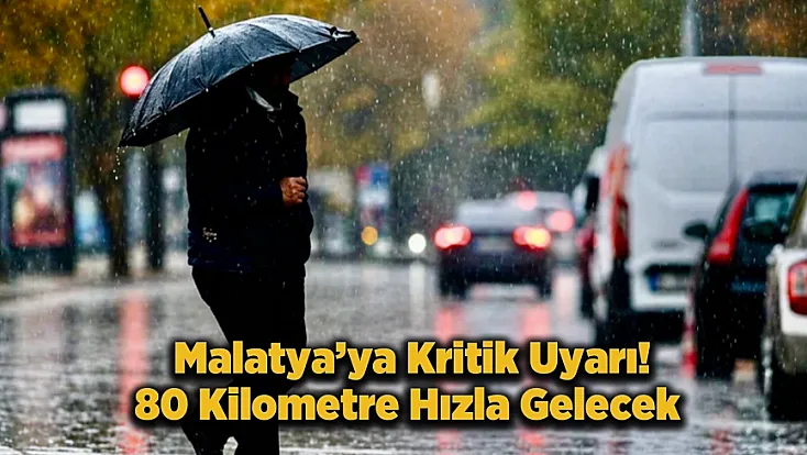 Malatya’da Turuncu Alarm! Fırtına ve Dolu Kapıda