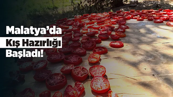 Malatya'da Yazın Bereketi Kışa Hazırlanıyor!