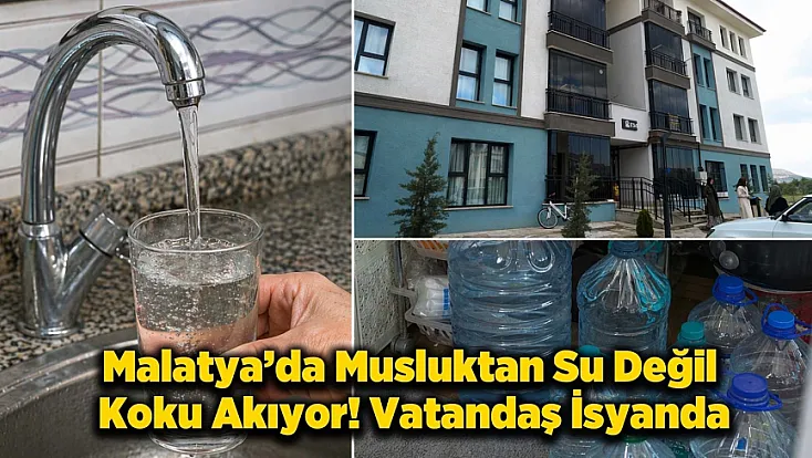 Malatya’da Yeni Yapılan TOKİ Konutlarında İçme Suyu Krizi!