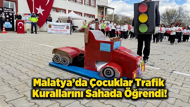 Malatya Doğanşehir’de Miniklere Jandarma Eşliğinde Trafik Eğitimi!