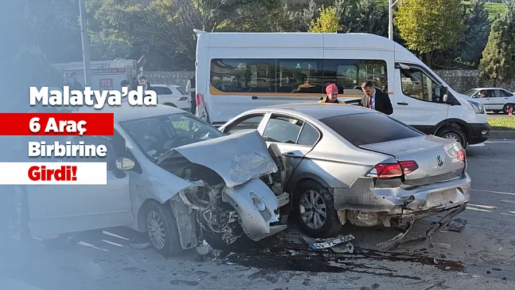 Malatya-Elazığ Yolunda Zincirleme Kaza! 3 Yaralı