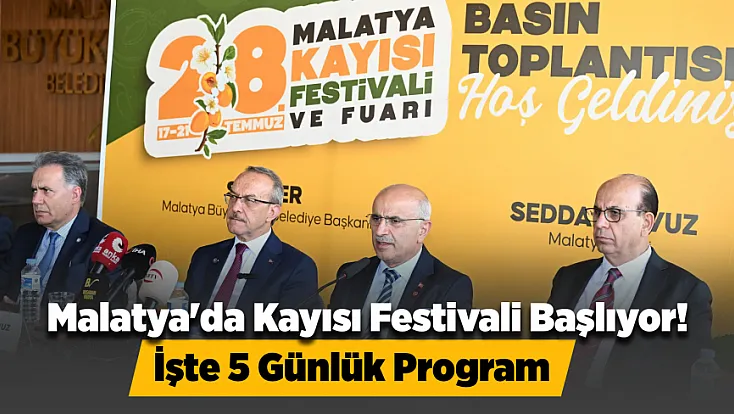 Malatya Kayısı Festivali Bu Yıl Farklı Formatla Düzenlenecek!