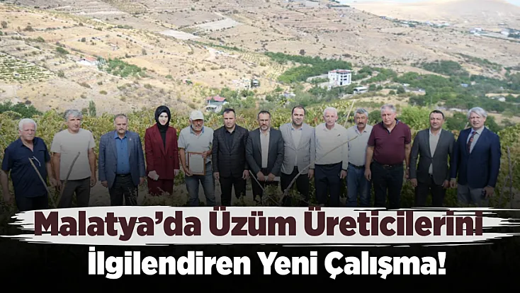 Malatya’nın Tescilli Üzümü İçin Yeni Çalışma Başladı!