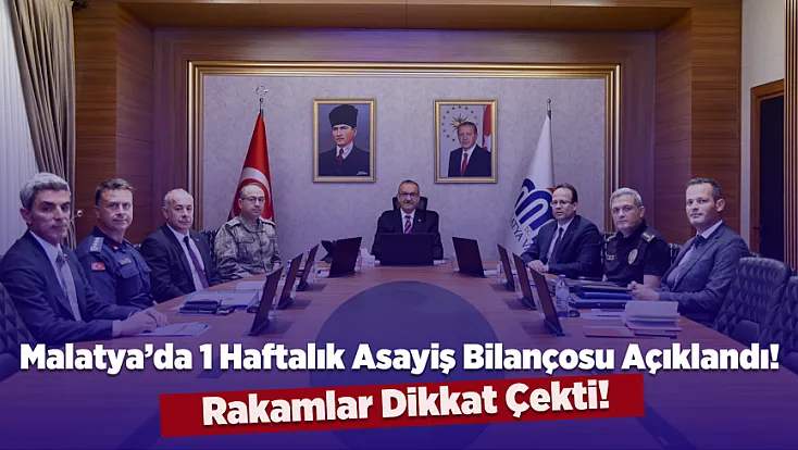 Malatya Valisi Seddar Yavuz Rakamları Açıkladı! Kentte Suçlulara Geçit Yok!