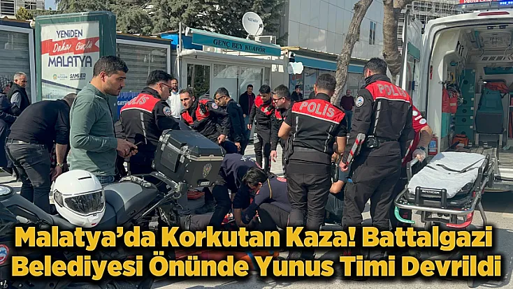 Malatya'da Yunus Timi Kaza Yaptı,2 Polis Yaralandı