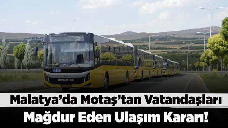 Manas Evleri’nden MOTAŞ’ın Hat Değişikliğine Tepki: Bu Karardan Dönün
