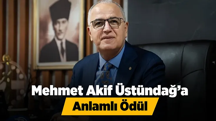 Mehmet Akif Üstündağ’ın Başarısı Ödülle Taçlandı!