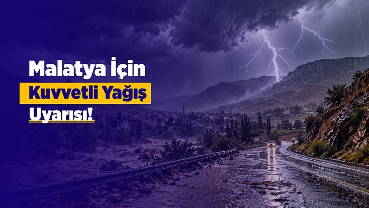 Meteoroloji Malatya’yı Saat Vererek Uyardı!