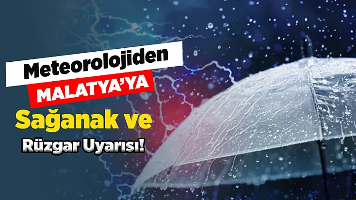 Meteoroloji Uyardı! Malatya’da Rüzgar ve Yağış Etkisini Artıracak