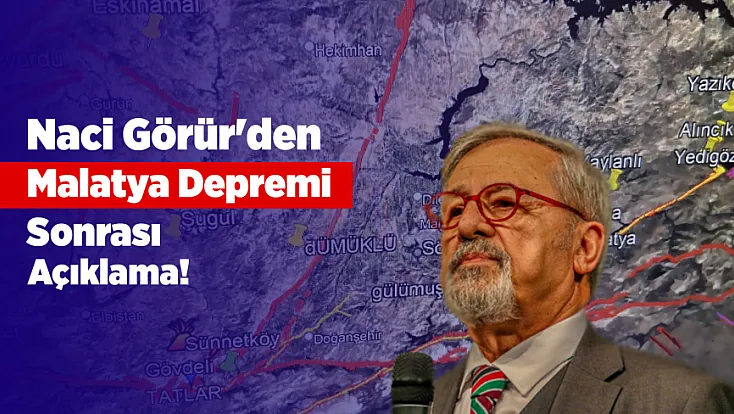 Naci Görür'den Malatya Depremi Sonrası Açıklama! “Malatya Fayı Tetiklenmedi”