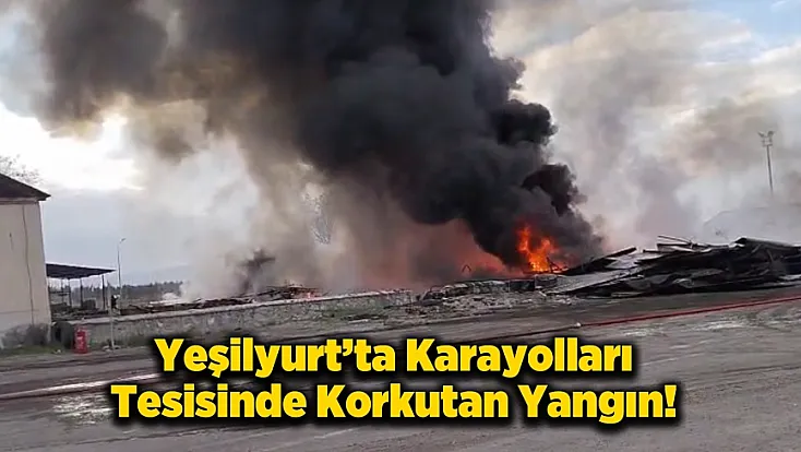 Özsan Sanayi Sitesi Yanında Panik! Karayolları Şefliğinde Ziftler Alev Aldı