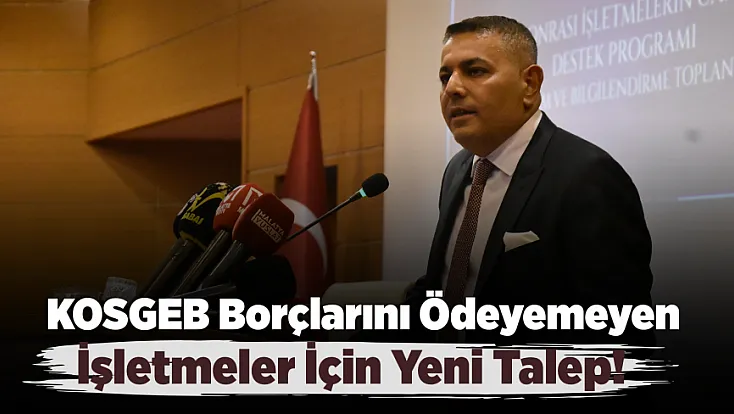 Sadıkoğlu’ndan KOSGEB Kredileri İçin Çağrı!