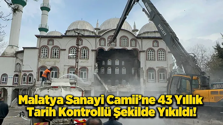 Sanayi Sitesinin Simgesiydi: Ağır Hasarlı Camide Yıkım Süreci Tamamlandı!