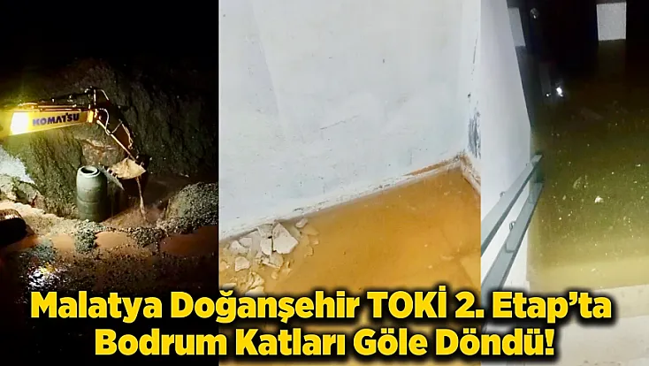 TOKİ 2. Etap’ta Bodrum Katları Göle Döndü, Vatandaşlar Çözüm Bekliyor
