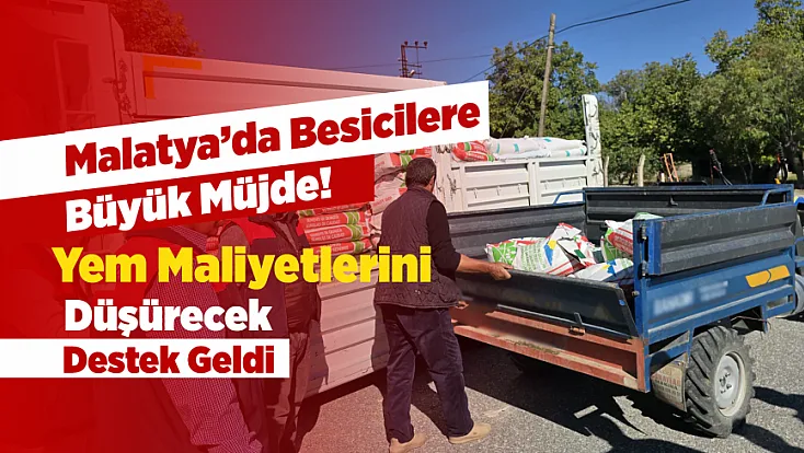 Yem Fiyatlarına Karşı Dev Hamle! Malatya’da Üreticilere Tonlarca Tohum Dağıtıldı