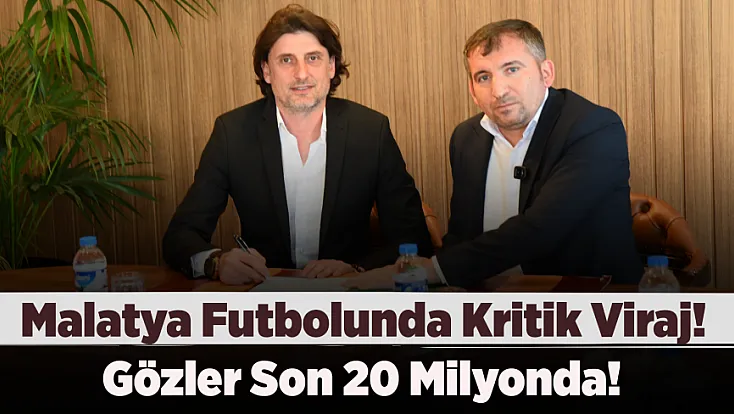 Yeni Malatyaspor'da Tarihi Gelişme! 60 Milyonluk Borç 20 Milyona İndi