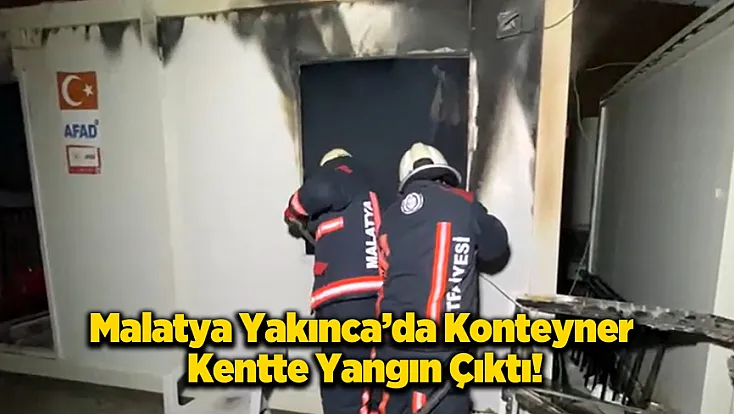 Yeşilyurt’ta Korkutan Yangın! Konteyner Kentten Dumanlar Yükseldi