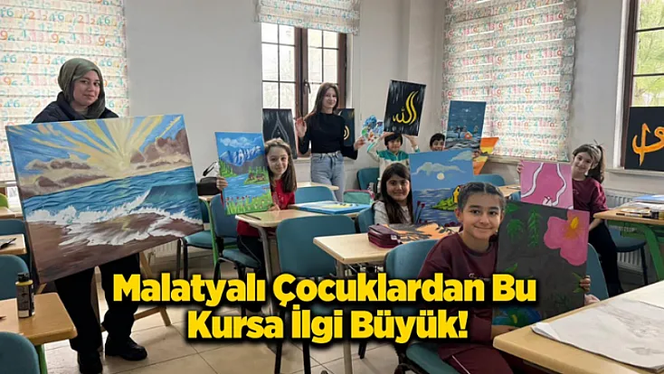 Yeşilyurt'ta Sanat Dolu Mesai: Minik Ressamlar Atölyede Buluştu!