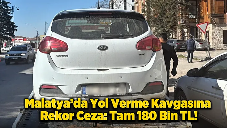 Yeşilyurt'ta Sopayla Yol Kesen Sürücüye Şok: Ehliyet Gitti, Araç Bağlandı!