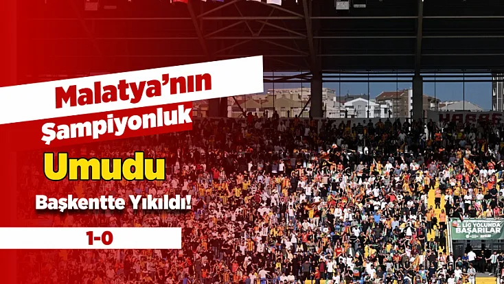 Yeşilyurtspor Şampiyonluğu Finalde Kaçırdı