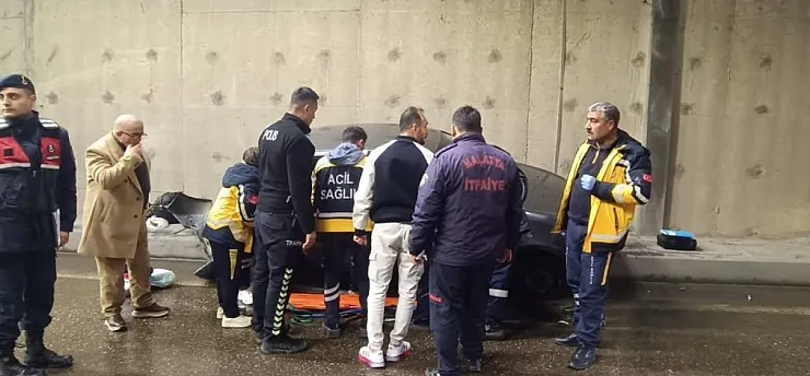 Malatya-Adıyaman Yolunda Korkutan Kaza!