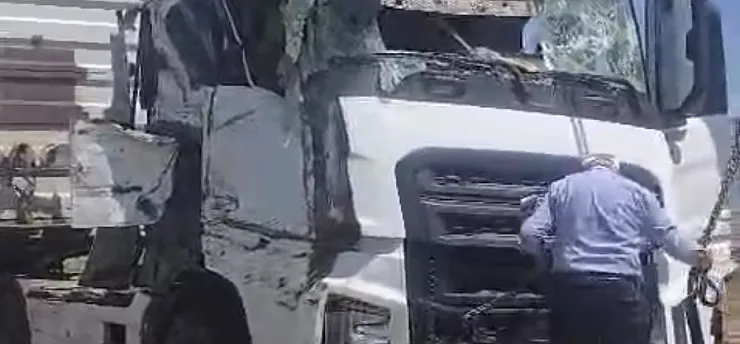 Malatya Arapgir'de Feci Kaza! Hayvan Yüklü Tır Devrildi, Yol Savaş Alanına Döndü