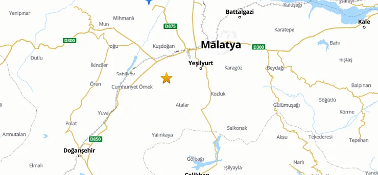Malatya'da 3.5 Büyüklüğünde Deprem Meydana Geldi!