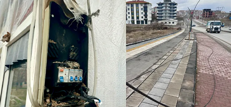 Malatya'da 35 Bin Voltluk Dehşet: Yüksek Gerilim Hattı Bahçeye Düştü!