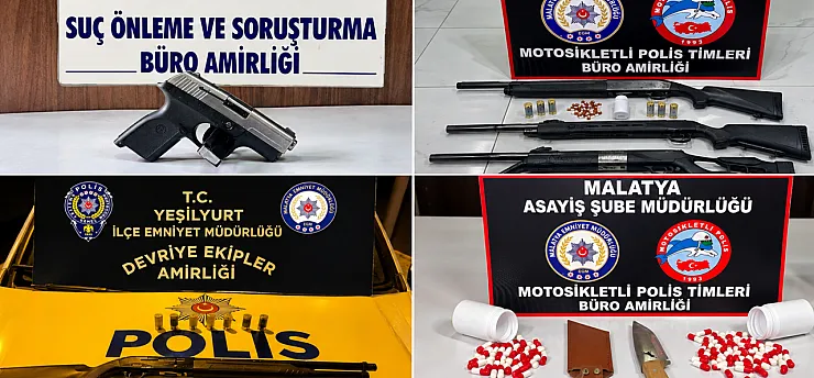 Malatya'da 5 Günlük Asayiş Bilançosu Açıklandı!