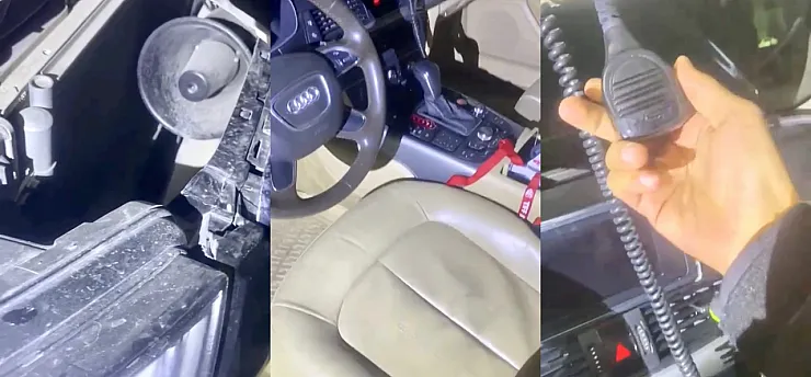 Malatya'da Araçta Gizli Çakar Sistemi Yakalandı