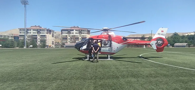 Malatya'da Dakikalarla Yarış! Ambulans Helikopter Hayat Kurtardı