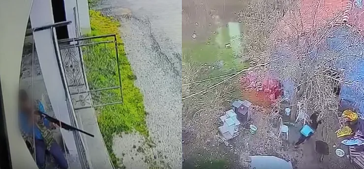 Malatya'da Komşusunun Bahçesine Ateş Açtı!