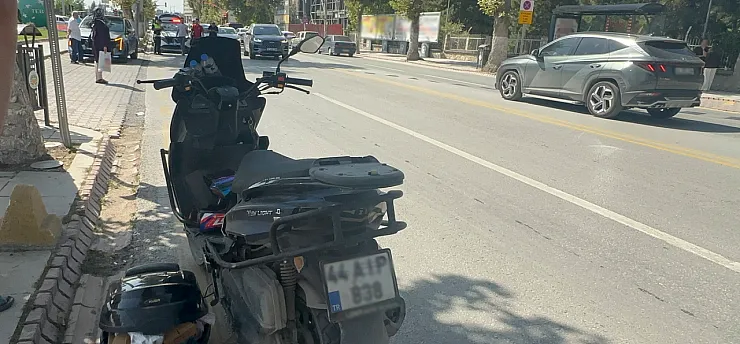 Malatya'da Kuryenin Geçirdiği Kaza Korkuttu!