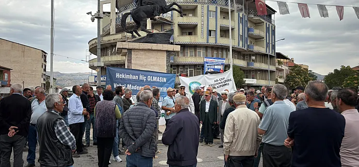 Malatya'da Maden Tepkisi! 'Hekimhan İliç Olmasın'