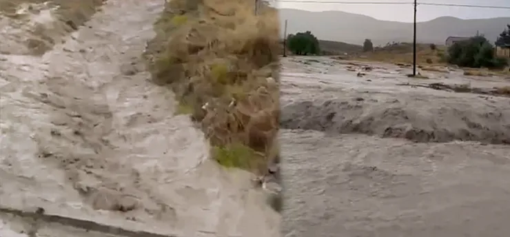 Malatya'da Sağanak Sonrası Sel Baskını! Karayolu Kısa Süreli Ulaşıma Kapandı
