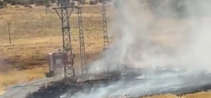 Malatya'da Tarımsal Araştırma Sahasında Yangın!