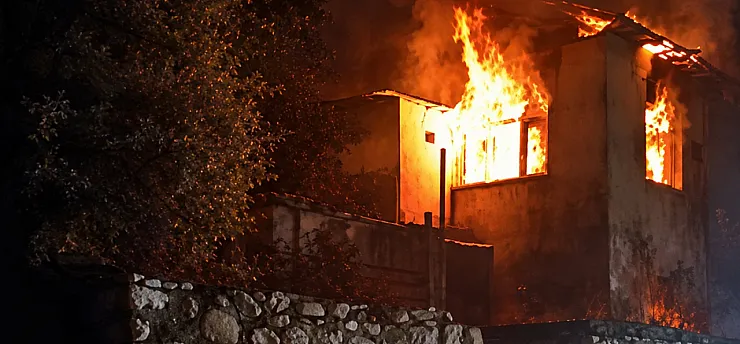 Malatya'da Yürekleri Ağza Getiren Yangın