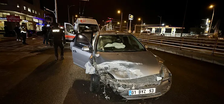 Malatya Eski Köy Garajı Yakınında Kaza! Kontrolsüz Çıkış Hastanede Bitti