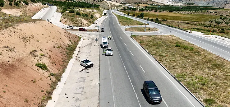 Malatya Hekimhan Askerlik Şubesi Kavşağında Kaza!