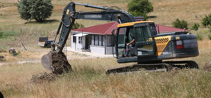 Malatya Hekimhan'da Taziye Evinin Temeli Atıldı!