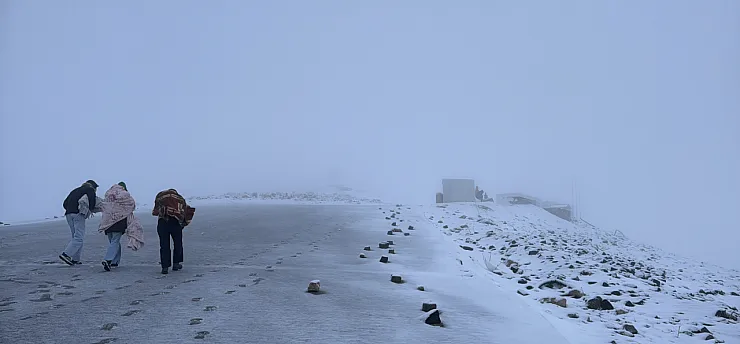 Malatya Nemrut Yolu'nda Kar Yağışı Etkili Oldu!