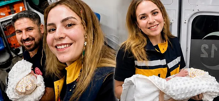 Malatya Pütürge'de Bebek Ambulansta Dünyaya Geldi!