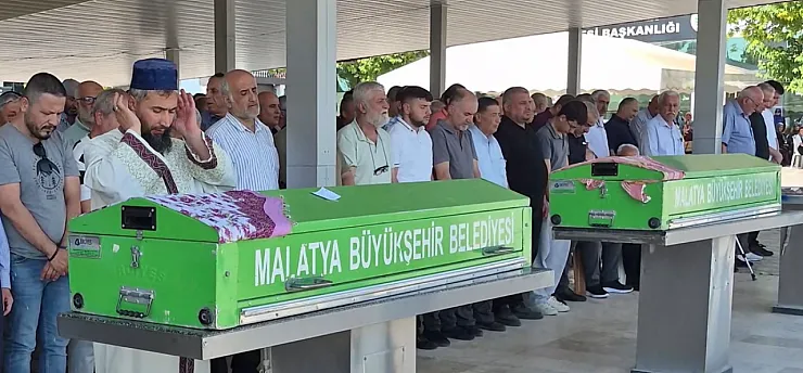 Malatya'yı Yasa Boğan Olayda Anne ve Kız Son Yolculuğuna Uğurlandı