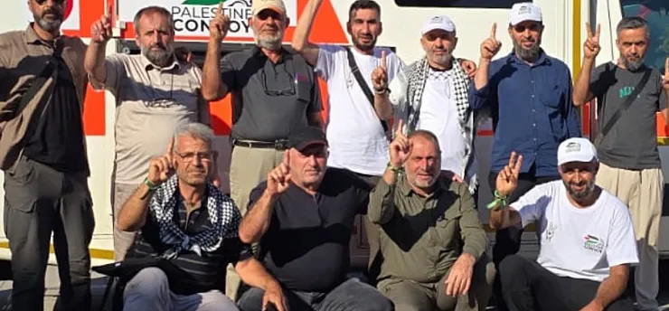 Uluslararası Filistin Konvoyunda Malatya İmzası! 9 Kişilik Ekip Uğurlandı