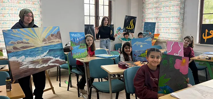 Yeşilyurt'ta Sanat Dolu Mesai: Minik Ressamlar Atölyede Buluştu!