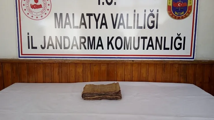 Malatya'da Antik Mısır Uygarlığı dönemine ait kitap ele geçirildi